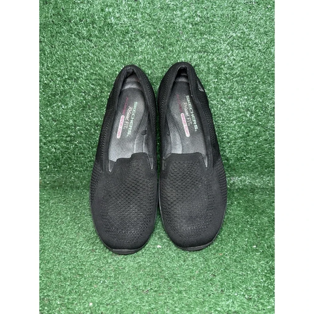 Skechers Shoes Womens Size 8.5 Black Reggae Fest Willows Slip On Comfort Sneaker